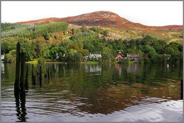 St Fillans across loch earn